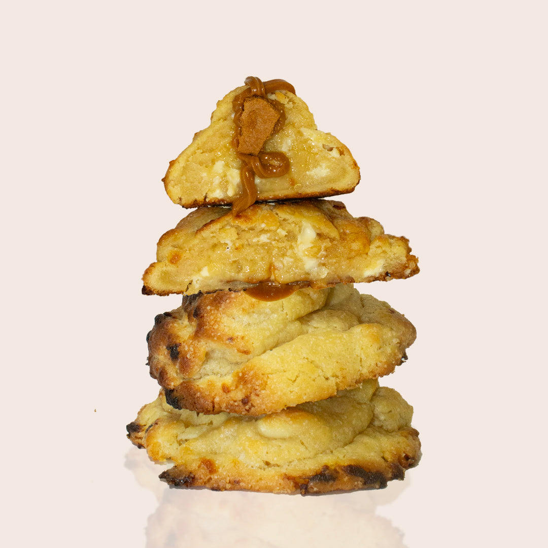 Cookie fait maison au Spéculoos, croquant et fondant à la fois