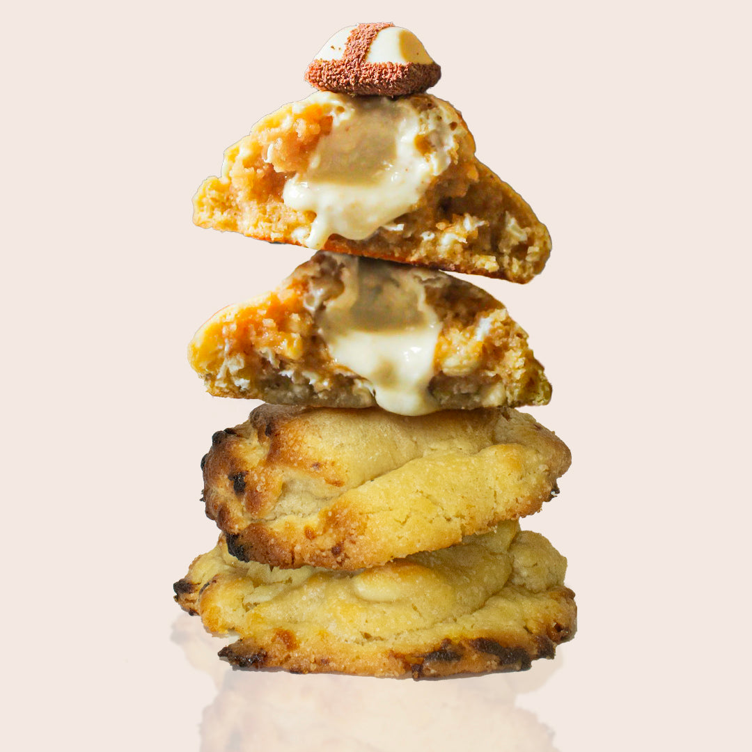 Cookie moelleux fourré au Kinder Bueno, fait maison et généreux en chocolat